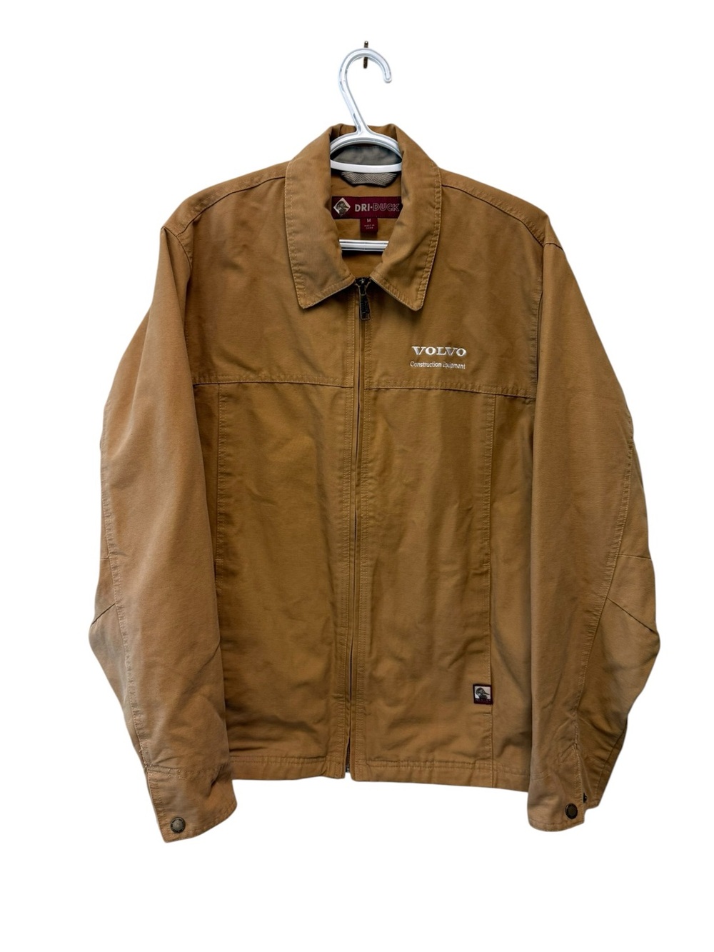 DRI-DUCK Volvo Construction Equipment Canvas Work Jacket Men’s M Tan